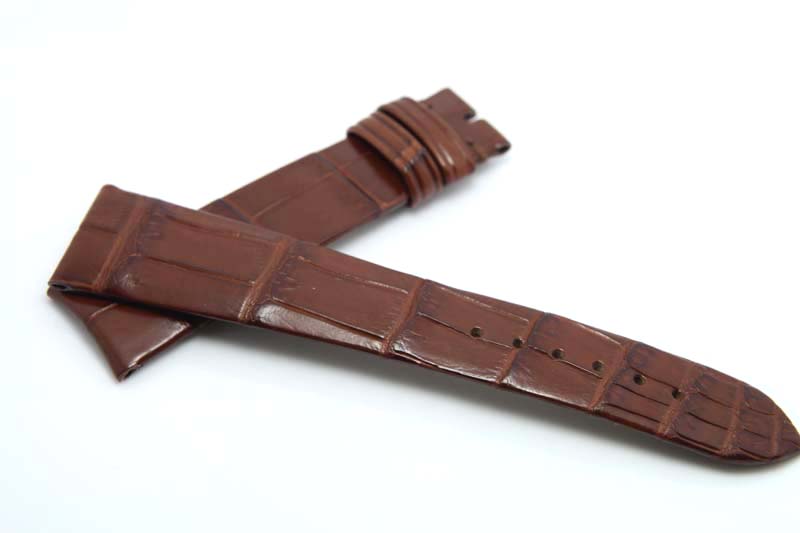 Louisiana Crocodile - Brown alligator leather bracelet